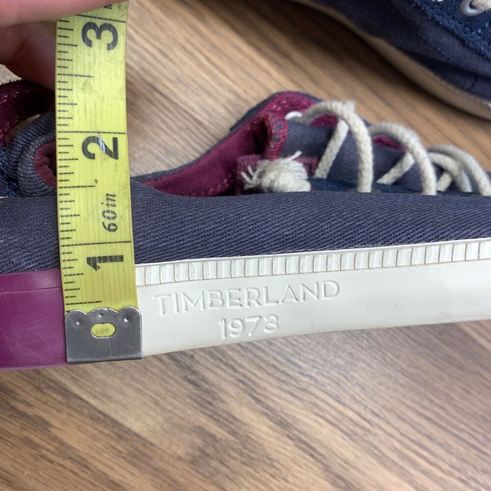TIMBERLAND Newport Bay Canvas Oxford‎ Boat Shoes Slip-on Sneakers - Blue 6 - Picture 9 of 10